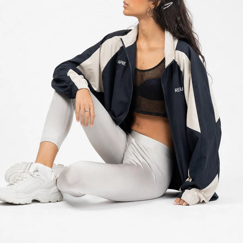 Colour Block Windbreaker Collar