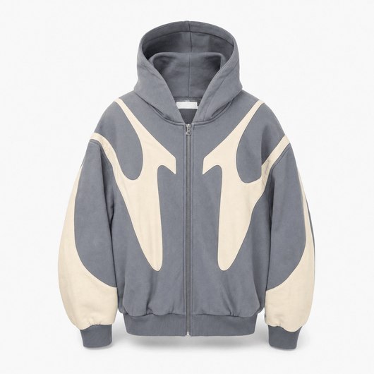 Speed Cartel Gray / S Zip Hoodie Oversized Hood