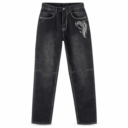 Vintage Embroidered Baggy Jeans