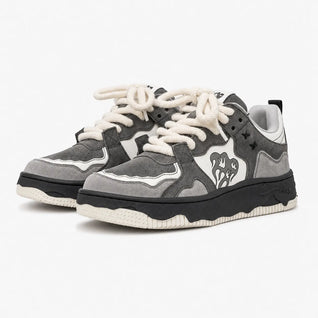 Chunky Sole Trainers Flame Design