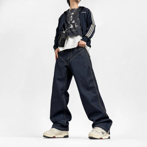 Baggy Japanese Embroidered Jeans