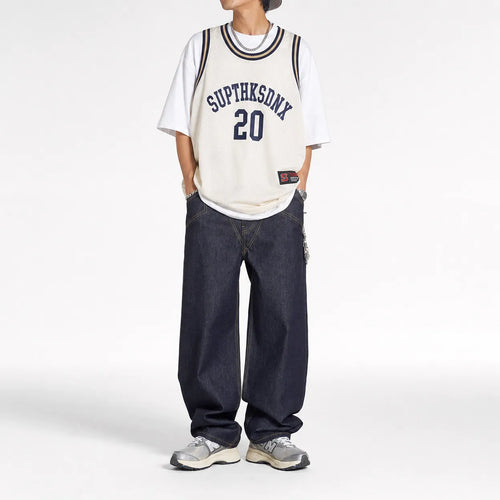 Baggy Japanese Embroidered Jeans