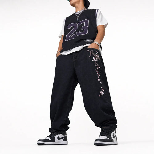 Baggy Jeans Japanese Print