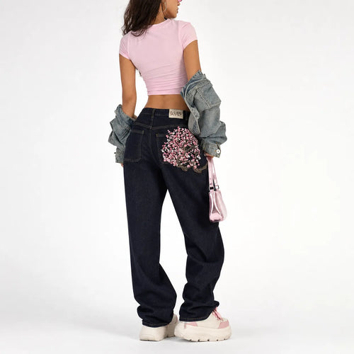 Baggy Jeans Japanese Print