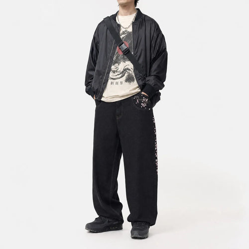 Baggy Jeans Japanese Print