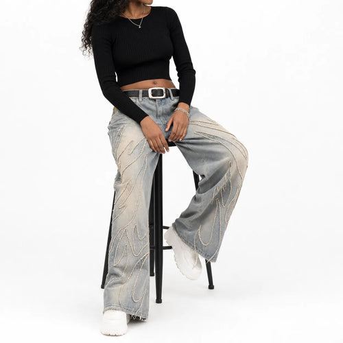 Baggy Jeans Wide Leg Washed