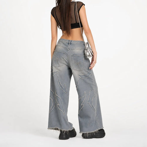 Baggy Jeans Wide Leg Washed