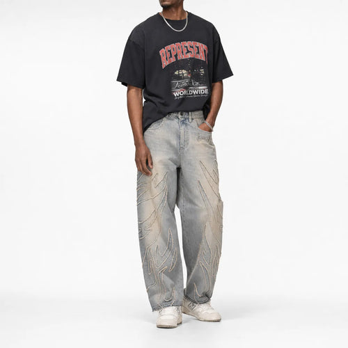 Baggy Jeans Wide Leg Washed