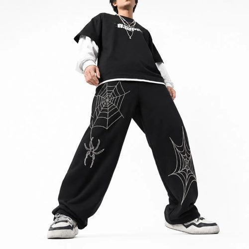 Baggy Joggers Spider Graphic