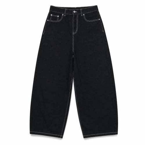 Embroidered Baggy Jeans Streetwear