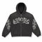 Oversized Hoodie Flame Graphic