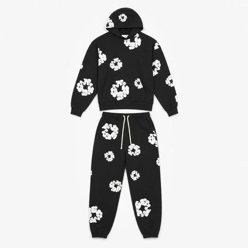Floral Print Tracksuit Streetwear