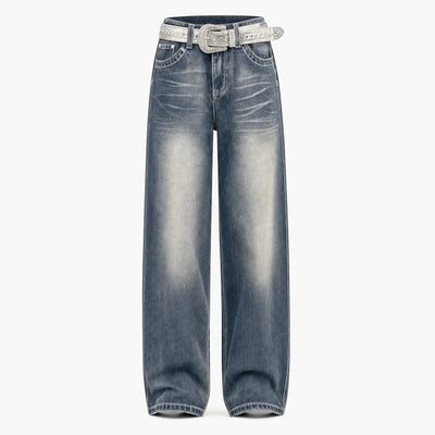 Urban Y2K Blue / S Vintage Washed Baggy Jeans