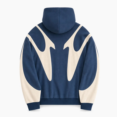 Urban Y2K Blue / S Zip Hoodie Oversized Hood