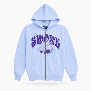 Zip Up Hoodie Graphic Print