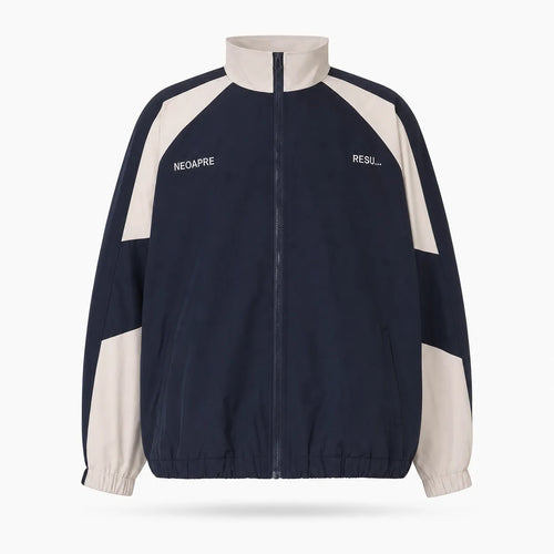Colour Block Windbreaker Collar
