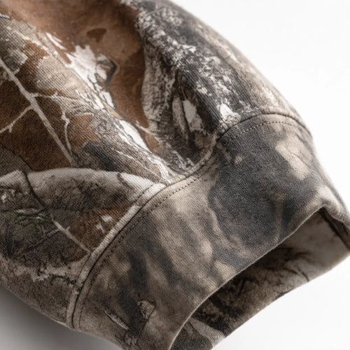Camouflage Print Zip Hoodie