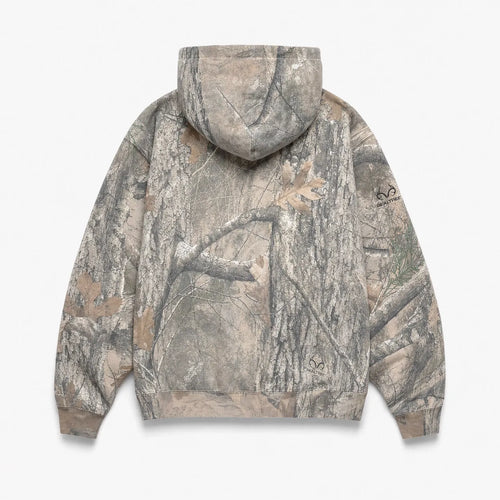 Camouflage Print Zip Hoodie