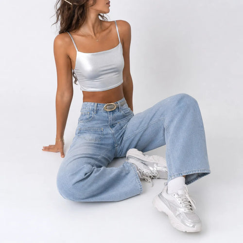 Cherry Blossom Embroidered Jeans