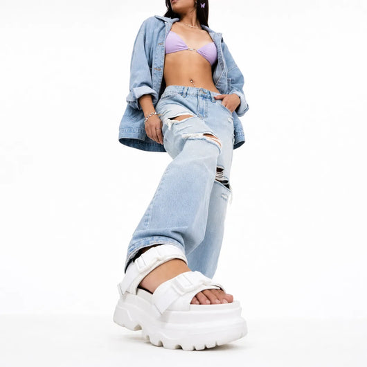 Urban Y2K Chunky Strap Platform Sandals