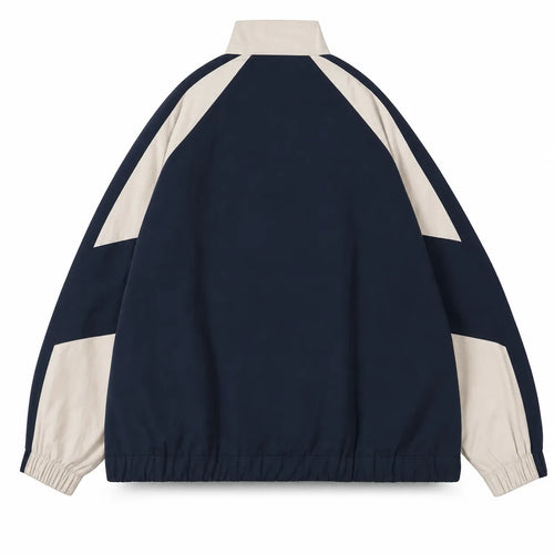 Colour Block Windbreaker Collar