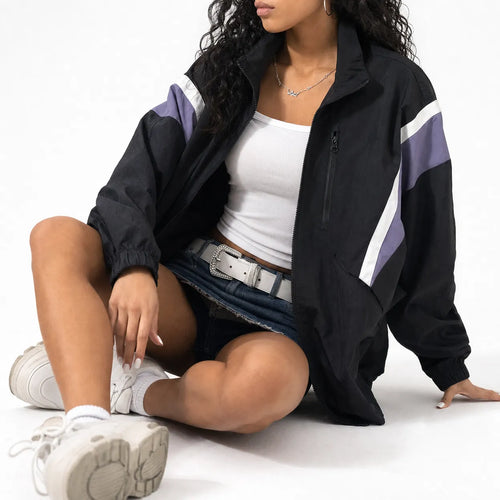 Colourblock Windbreaker Full Zip