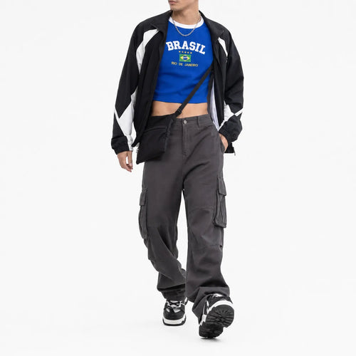 Crop Top Graphic T Shirt