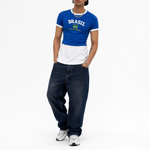 Crop Top Graphic T Shirt