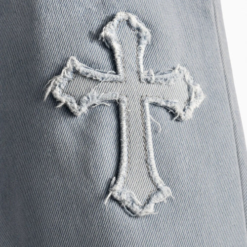 Cross Patch Baggy Jeans