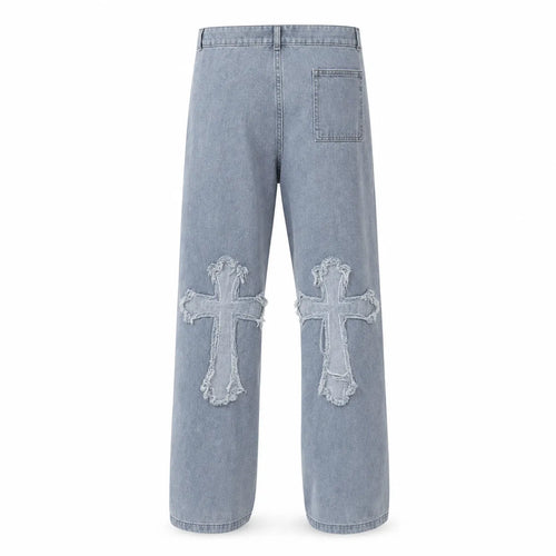 Cross Patch Baggy Jeans