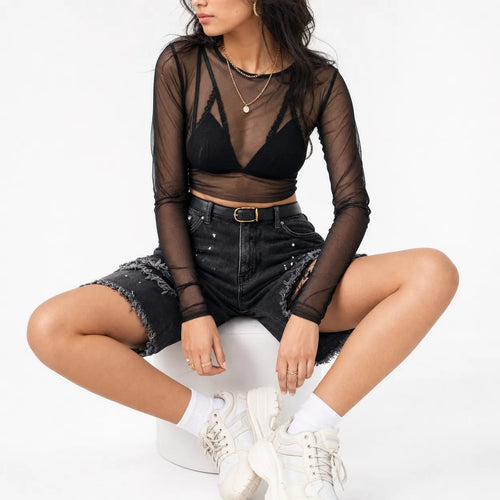 Distressed Baggy Shorts Men