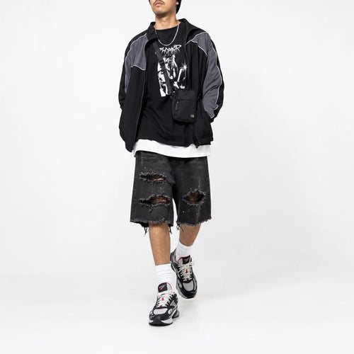 Distressed Baggy Shorts Men