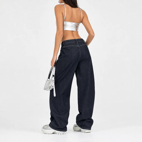 Distressed Graffiti Baggy Jeans