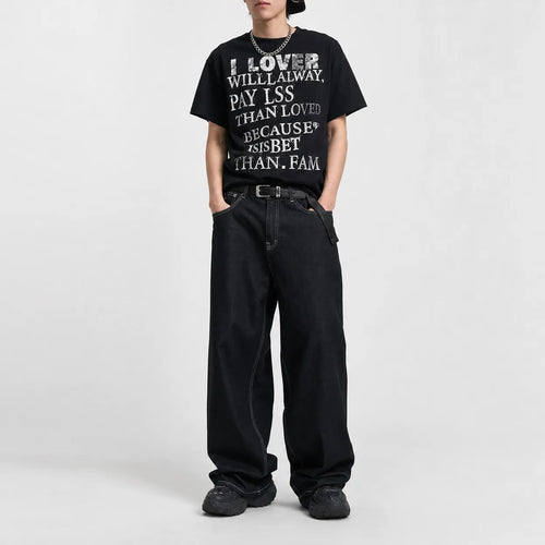 Embroidered Wide Leg Jeans