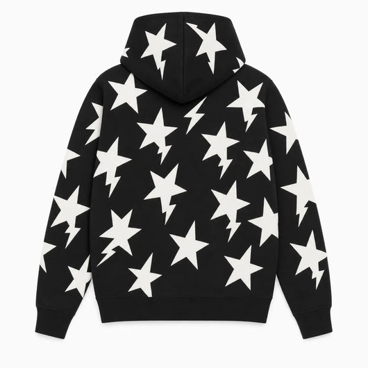 Urban Y2K Etoile Aesthetic Zip Hoodie