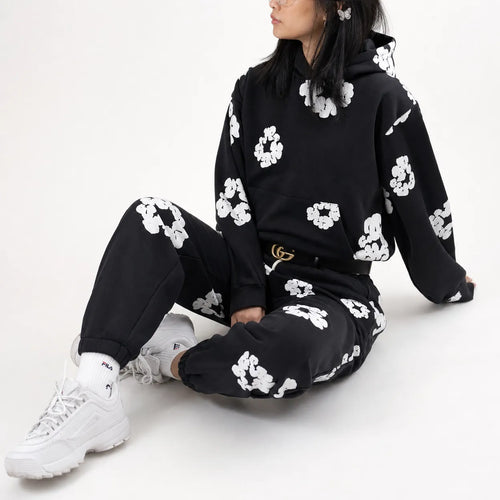 Floral Print Tracksuit Streetwear