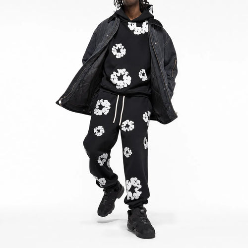 Floral Print Tracksuit Streetwear