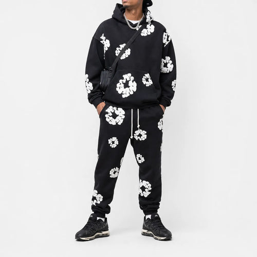 Floral Print Tracksuit Streetwear