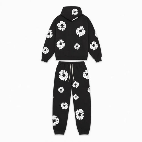 Floral Print Tracksuit Streetwear