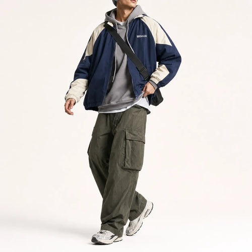 Full Zip Block Jacket