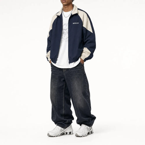 Full Zip Block Jacket