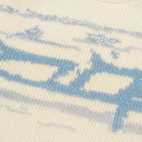 Graphic Abstract Knitted Jumper