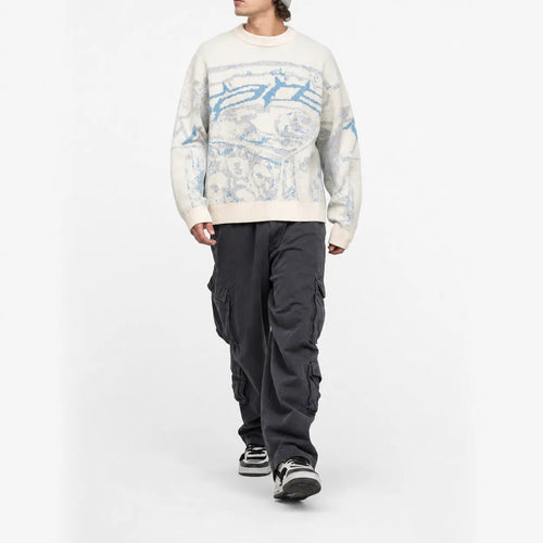 Graphic Abstract Knitted Jumper