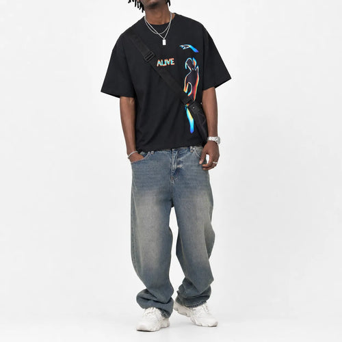 Graphic T Shirt Vibrant Print