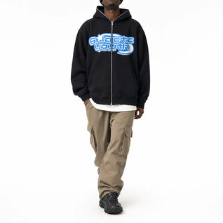 Graphic Zip Hoodie Skull