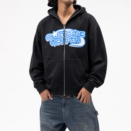 Graphic Zip Hoodie Skull