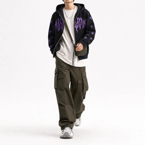 Grunge Distressed Oversized Jacket