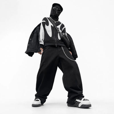 Urban Y2K Jacket Balaclava Hooded Design