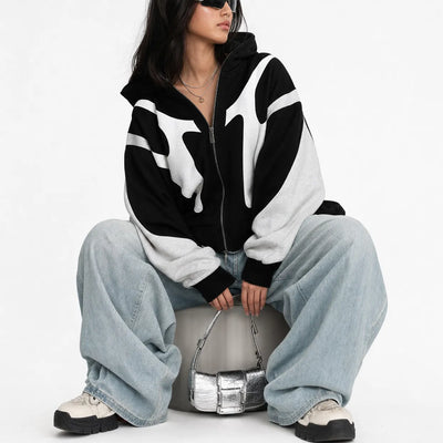 Urban Y2K Jacket Balaclava Hooded Design