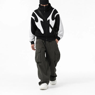 Urban Y2K Jacket Balaclava Hooded Design